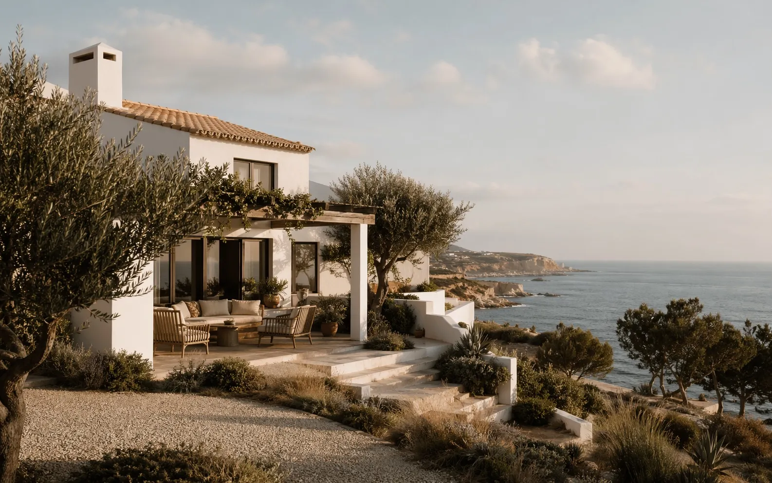 Portuguese coastal villa with ocean view